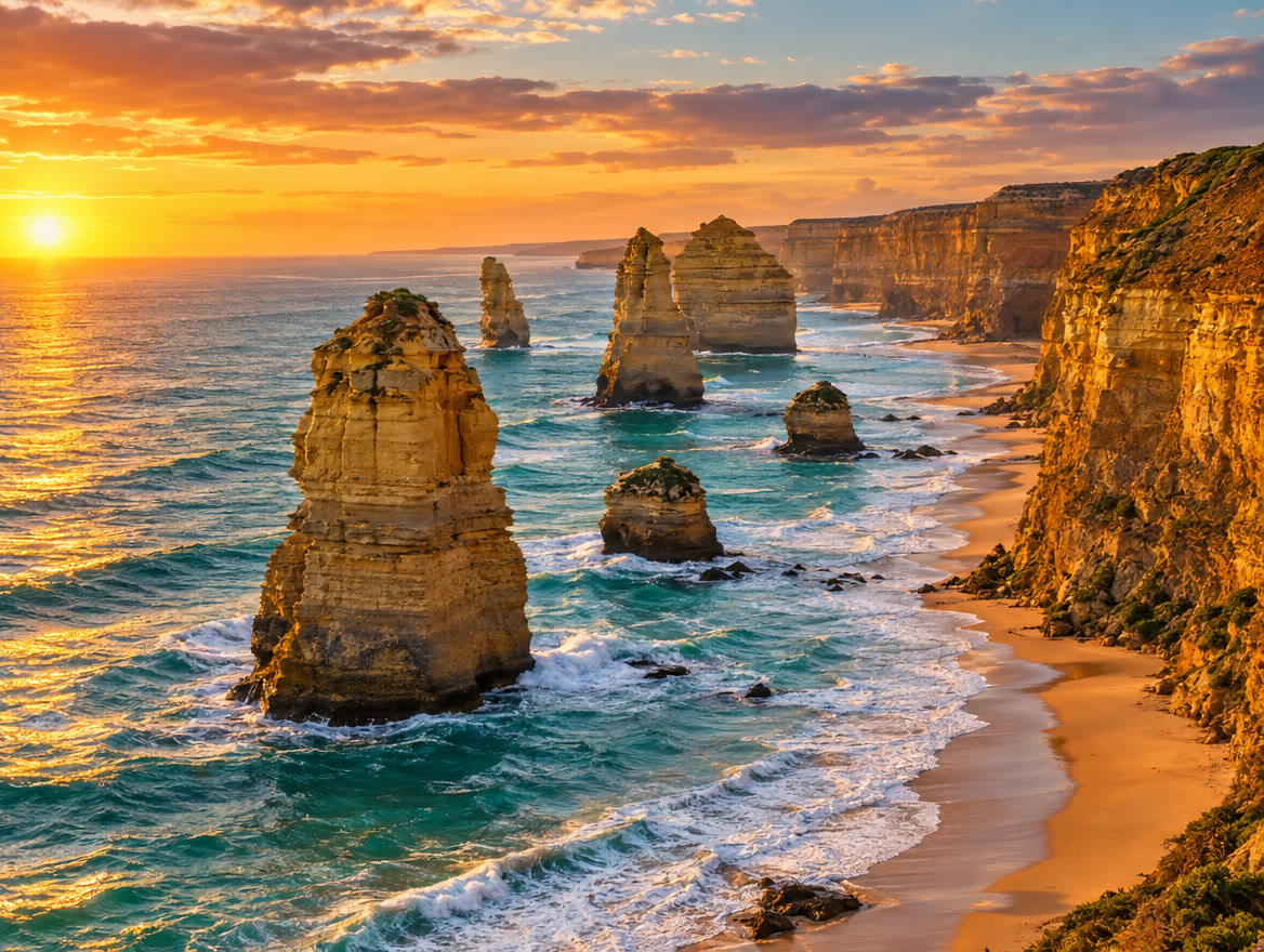 The Twelve Apostles on the Great Ocean Road