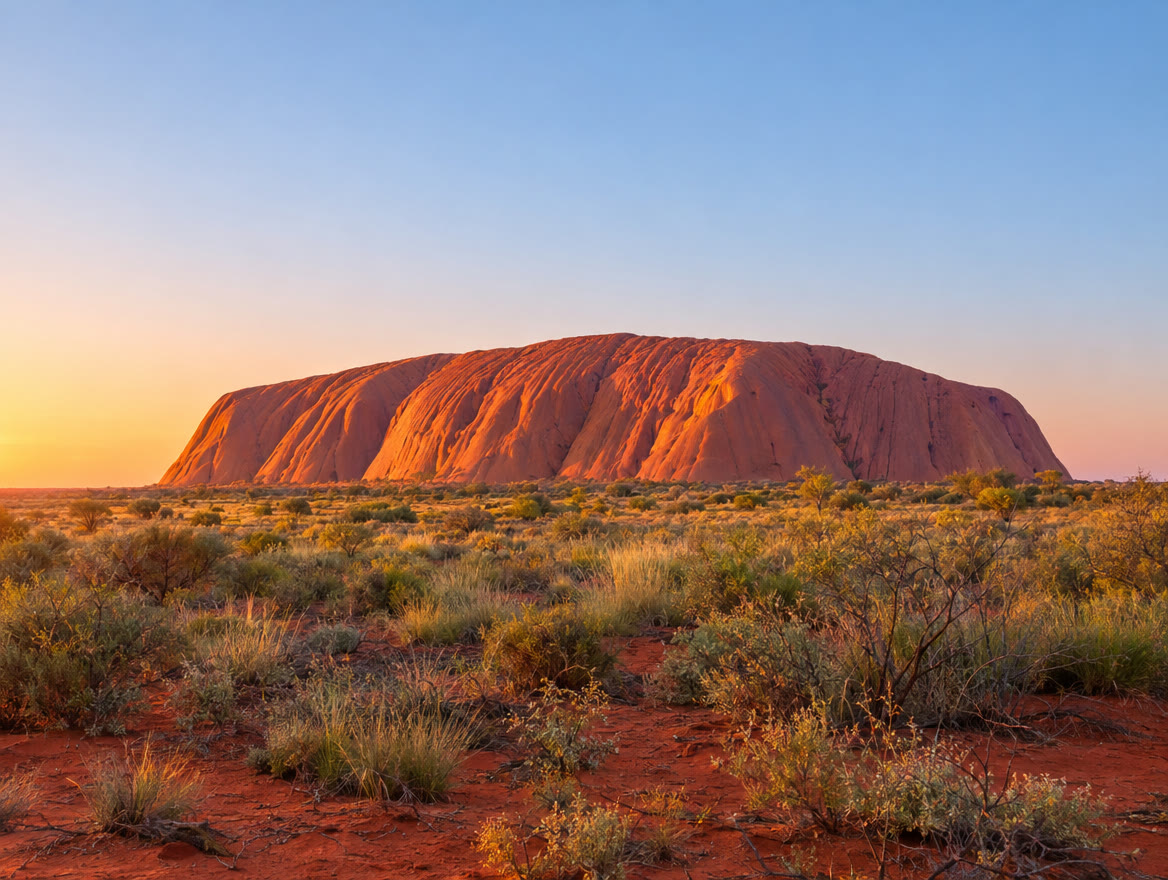 Uluru at sunrise